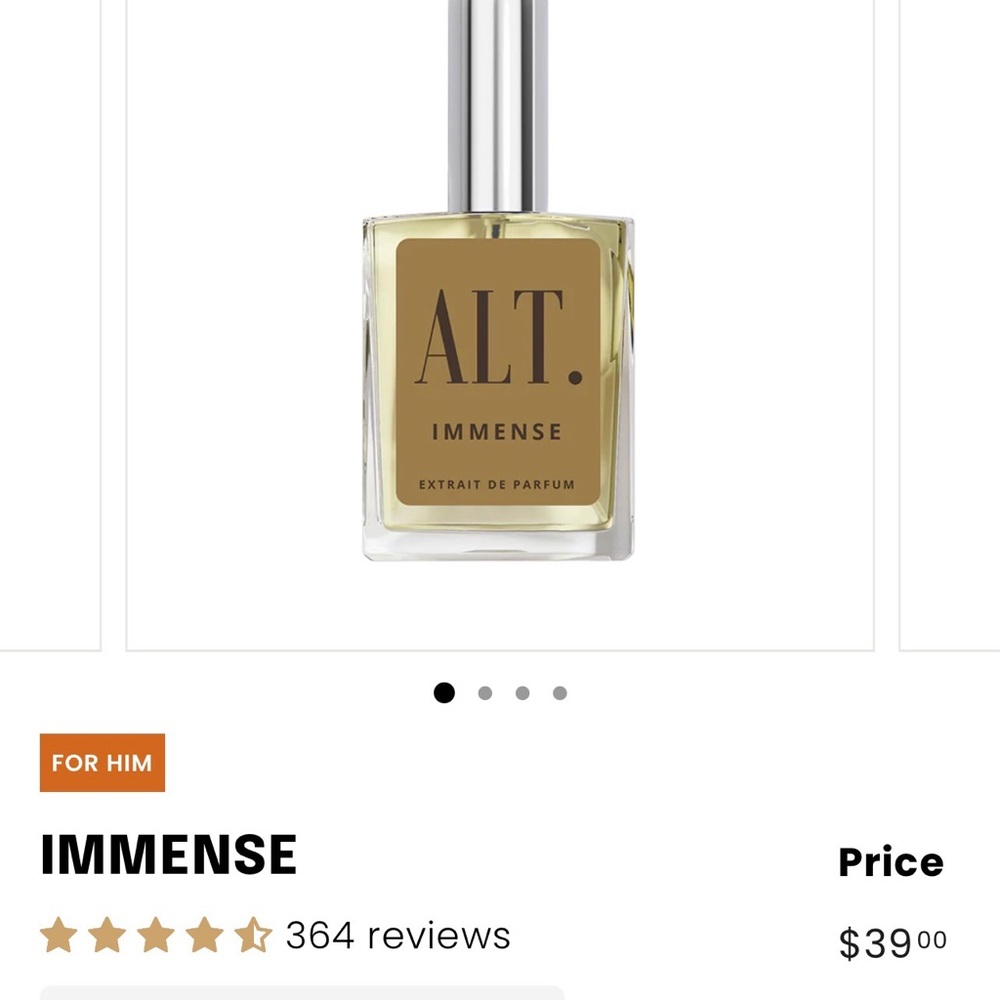 ALT. Immense Extrait de Parfum for Men - Gold Bottle
